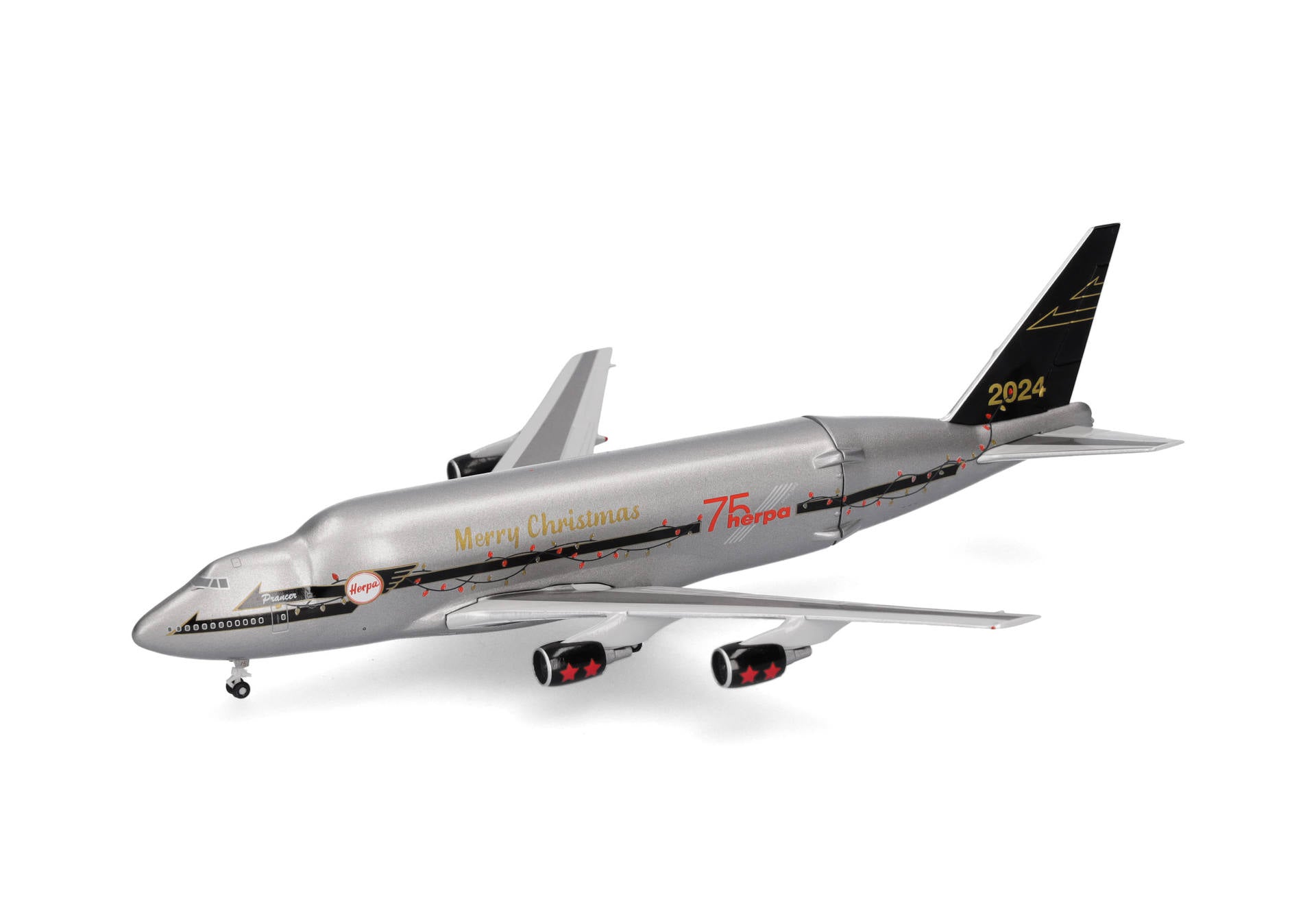 Herpa Christmas 2024 Boeing 747-400LCF 'Prancer' (537971)