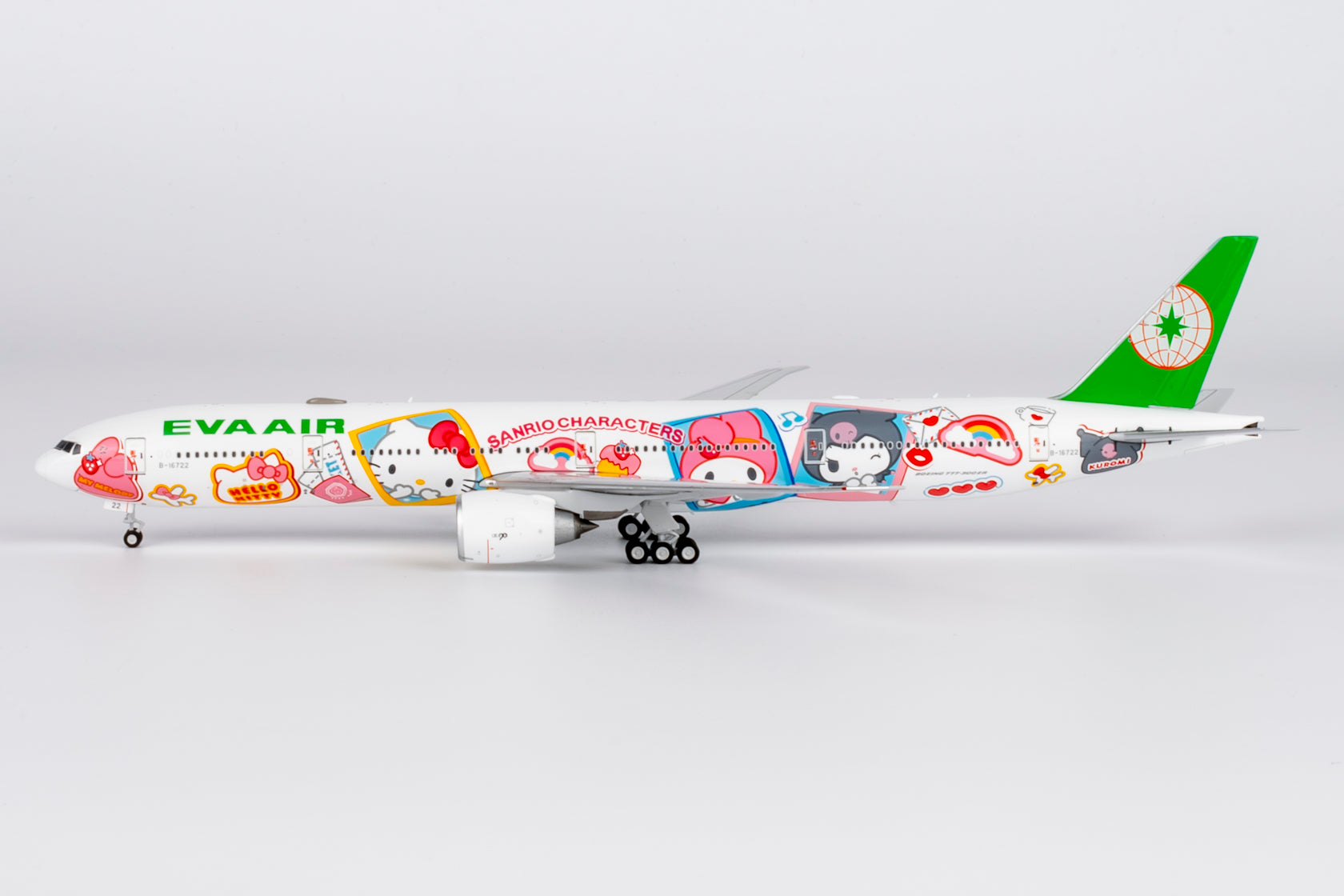 EVA Air Boeing 777-300ER B-16722 'Hello Kitty Besties Jet' (73076)