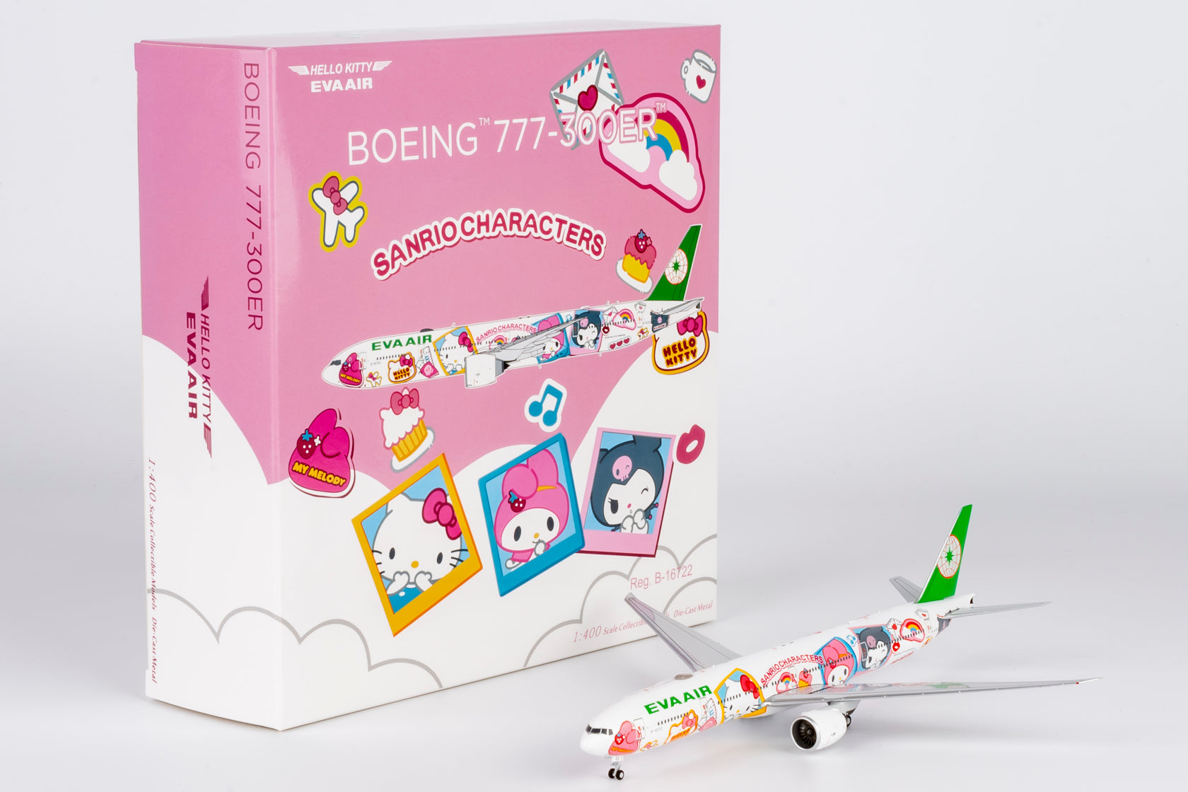 EVA Air Boeing 777-300ER B-16722 'Hello Kitty Besties Jet' (73076)