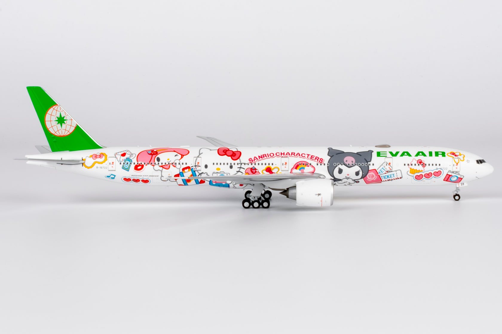 EVA Air Boeing 777-300ER B-16722 'Hello Kitty Besties Jet' (73076)