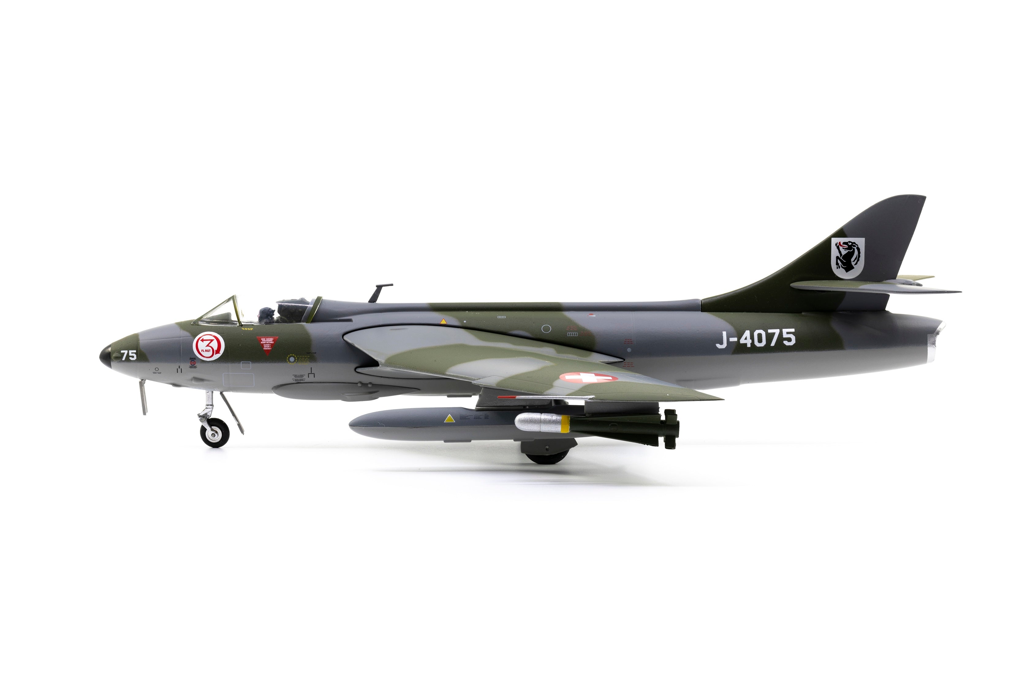 Schweizer Luftwaffe Hunter Mk.58 J-4075 'Interlaken - Fl Rgt 3' (85.001215)