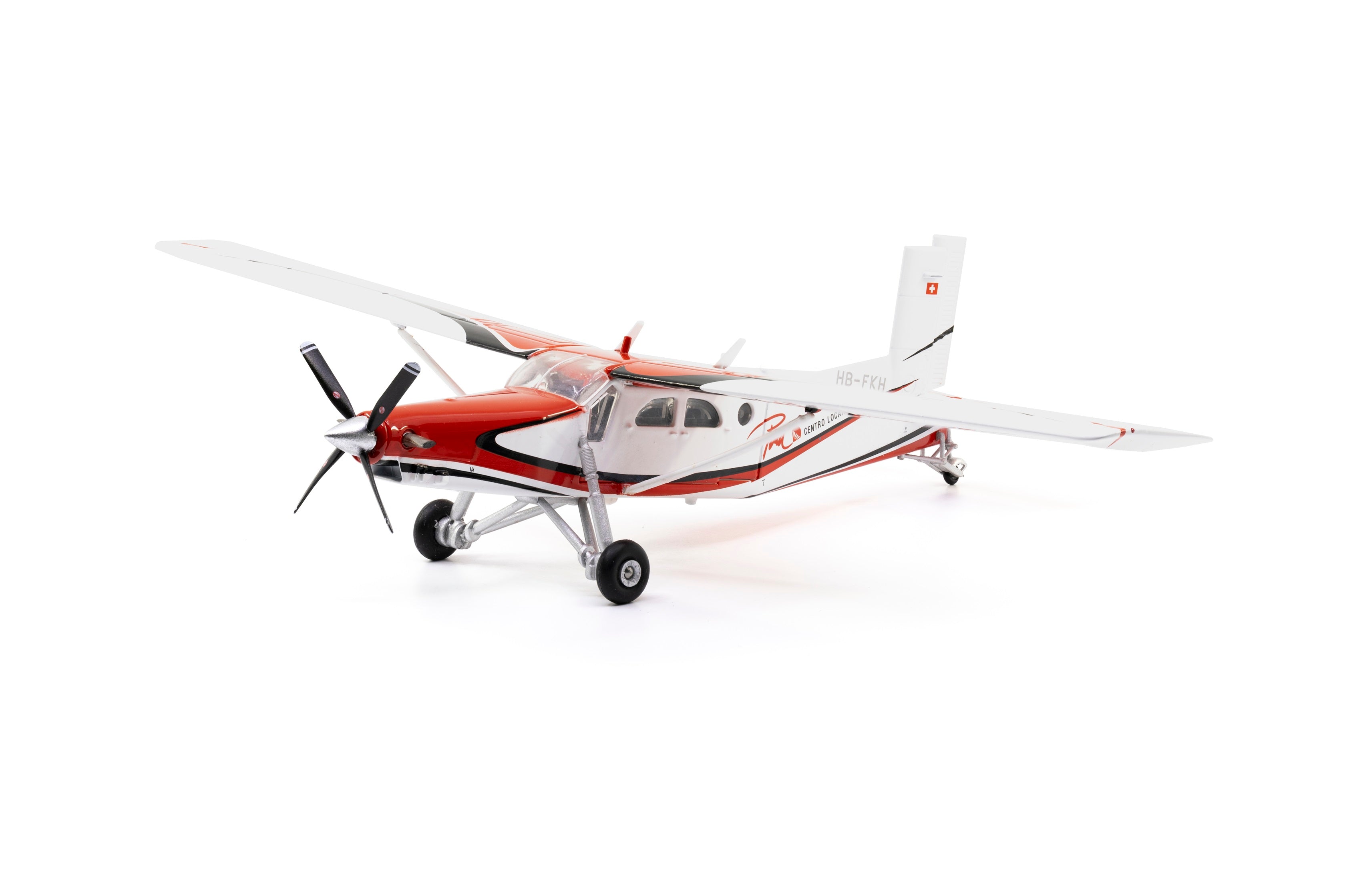 Para Centro Locarno Pilatus PC-6 HB-FKH 'rot' (85.001617)