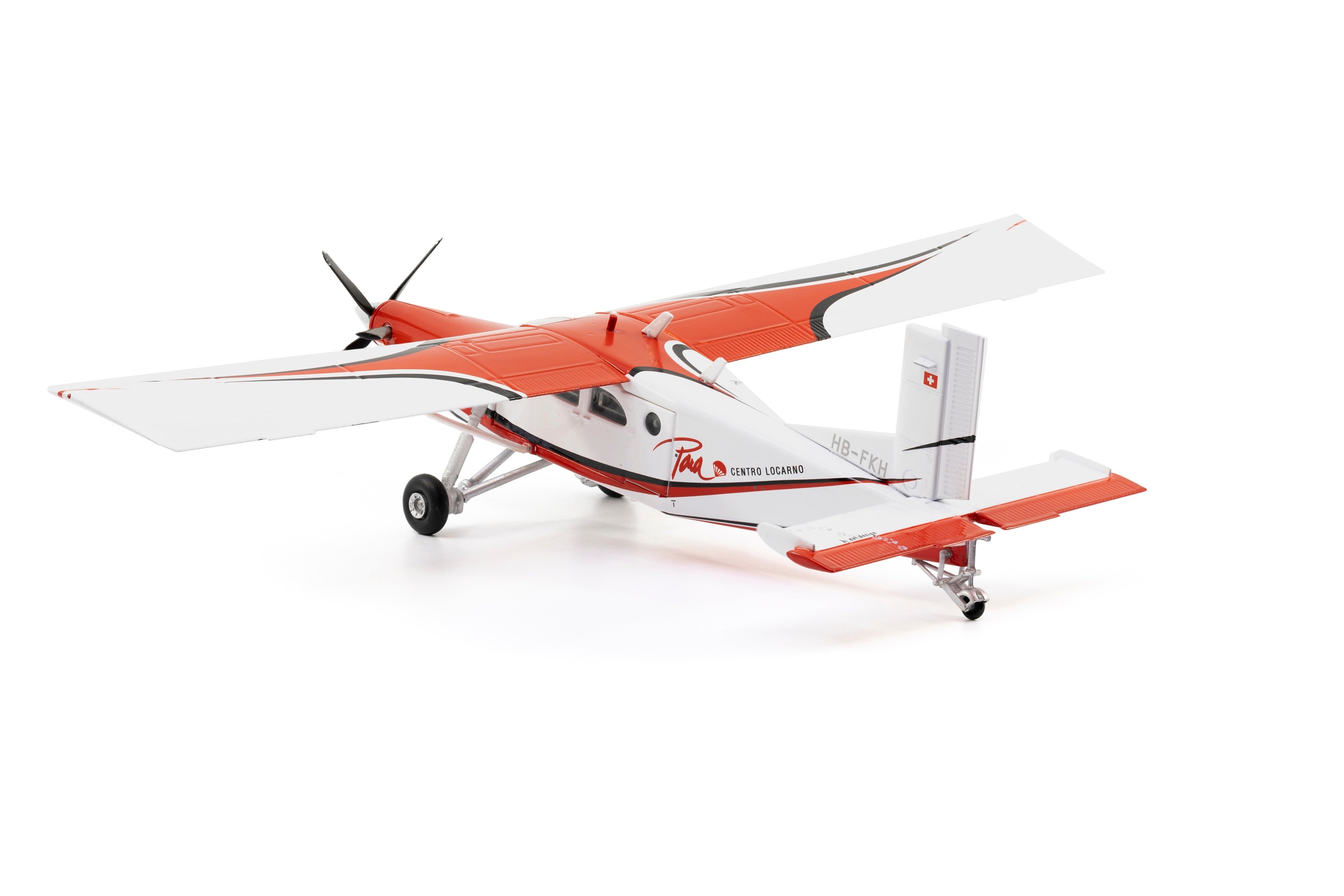 Para Centro Locarno Pilatus PC-6 HB-FKH 'rot' (85.001617)