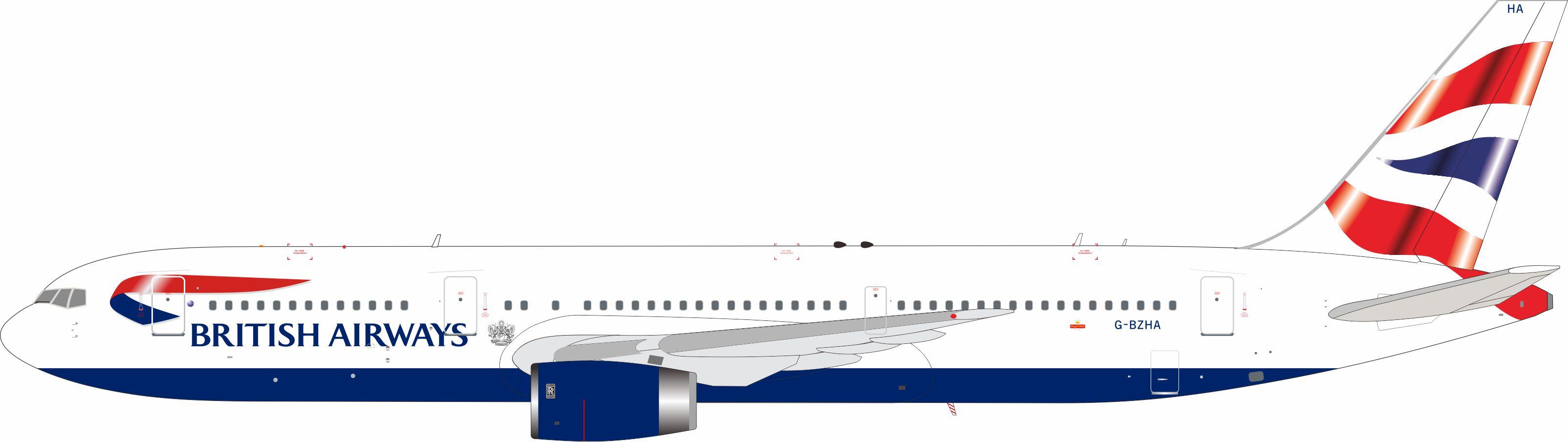 British Airways Boeing 767-300ER G-BZHA 'Last BA Boeing 767 flight' (ARDBA80)