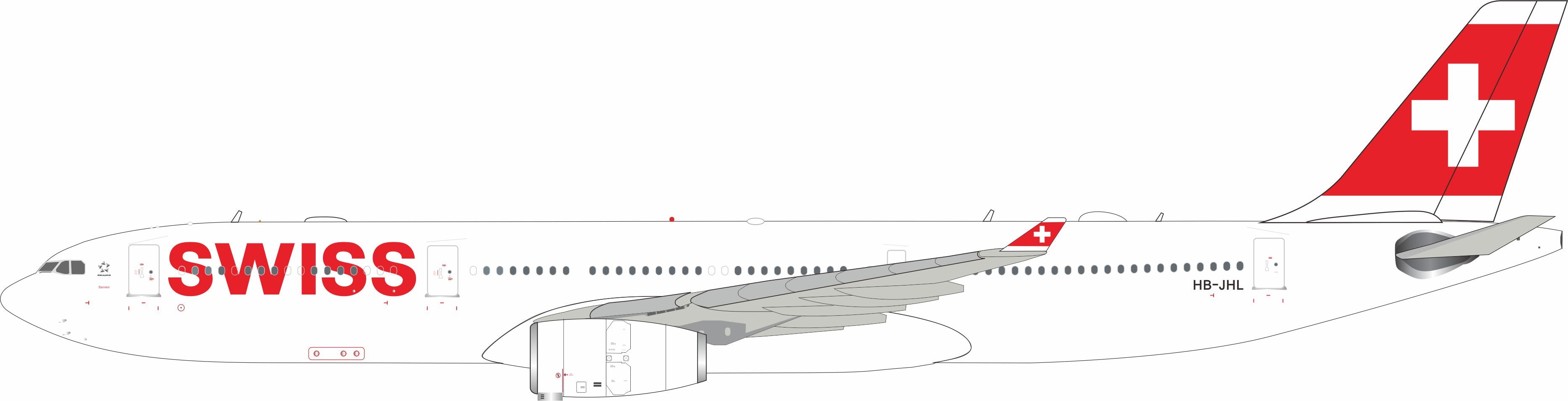 SWISS Airbus A330-300 HB-JHL (B-330-JHL)