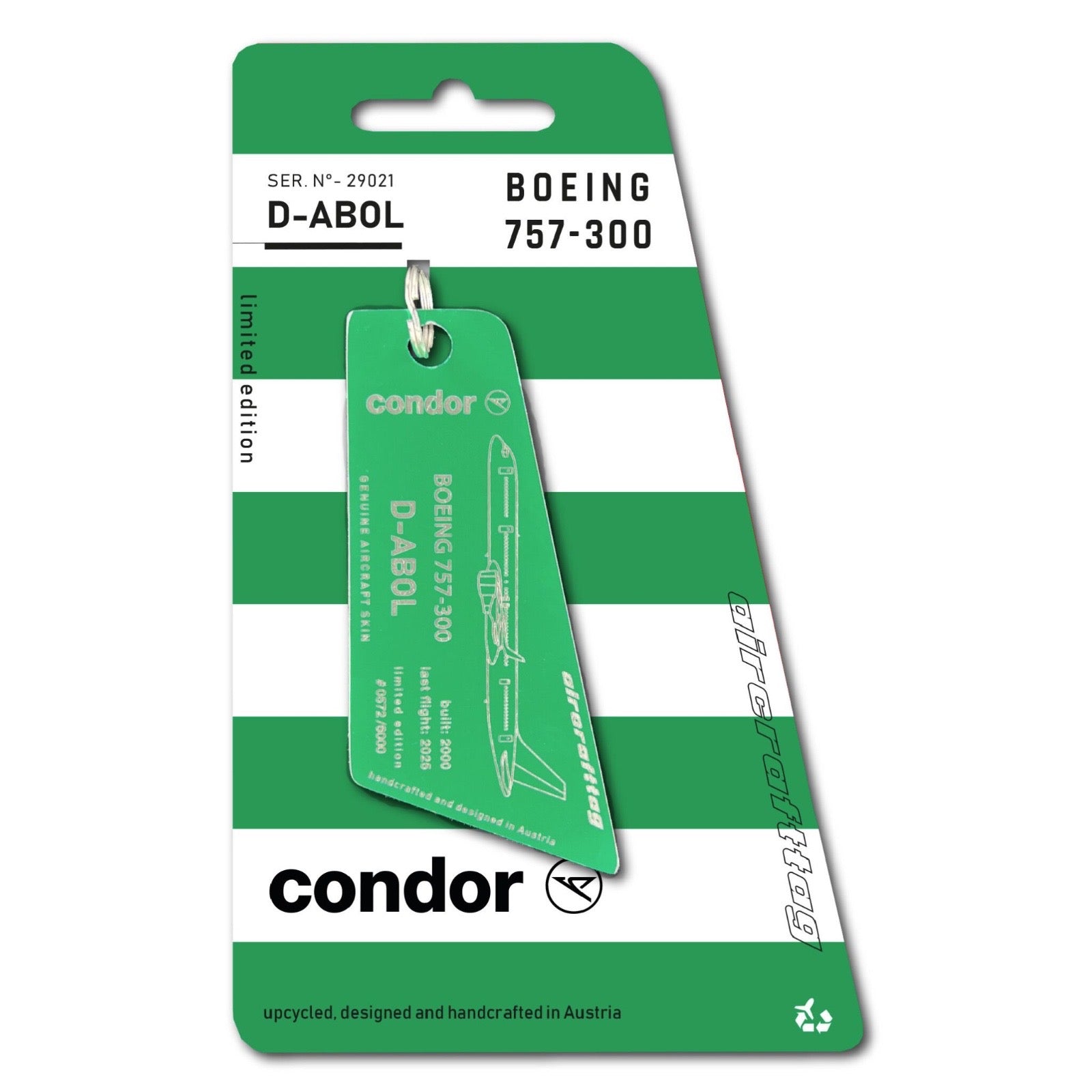 aircrafttag - Condor Boeing 757-300 D-ABOL (grün) *VORBESTELLUNG*