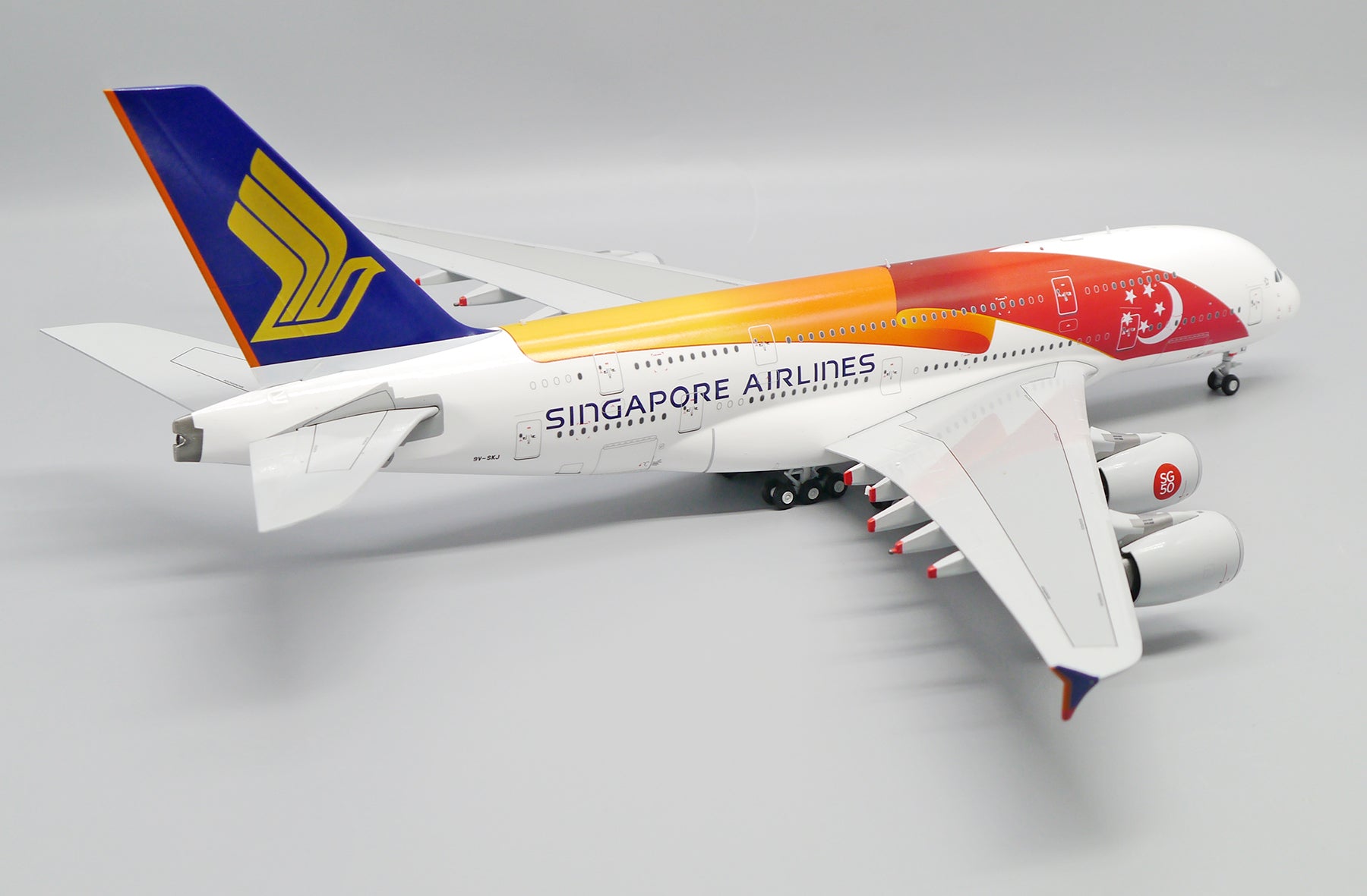 Singapore Airlines Airbus A380-800 9V-SKJ '50 years of independence' (EW2388011)