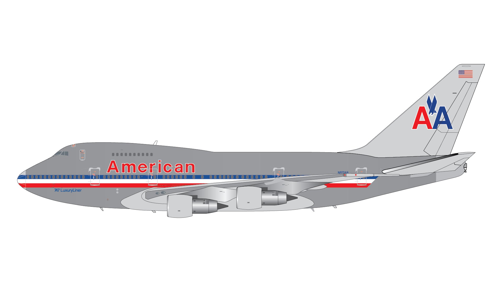 American Airlines Boeing 747SP N601AA (G2AAL1158) *VORBESTELLUNG*
