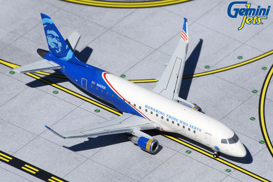 Alaska Airlines Embraer 170-200LR (175LR) N651QX 'Honoring Those Who Serve / Horizon Air' (GJASA1906)