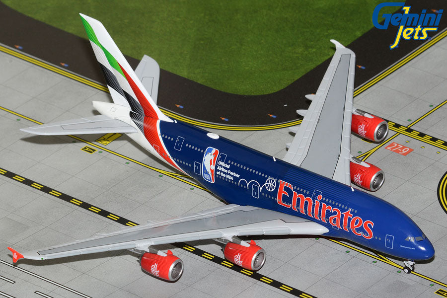 Emirates Airbus A380-800 A6-EOD 'Official Partner of the NBA' (GJUAE2271)