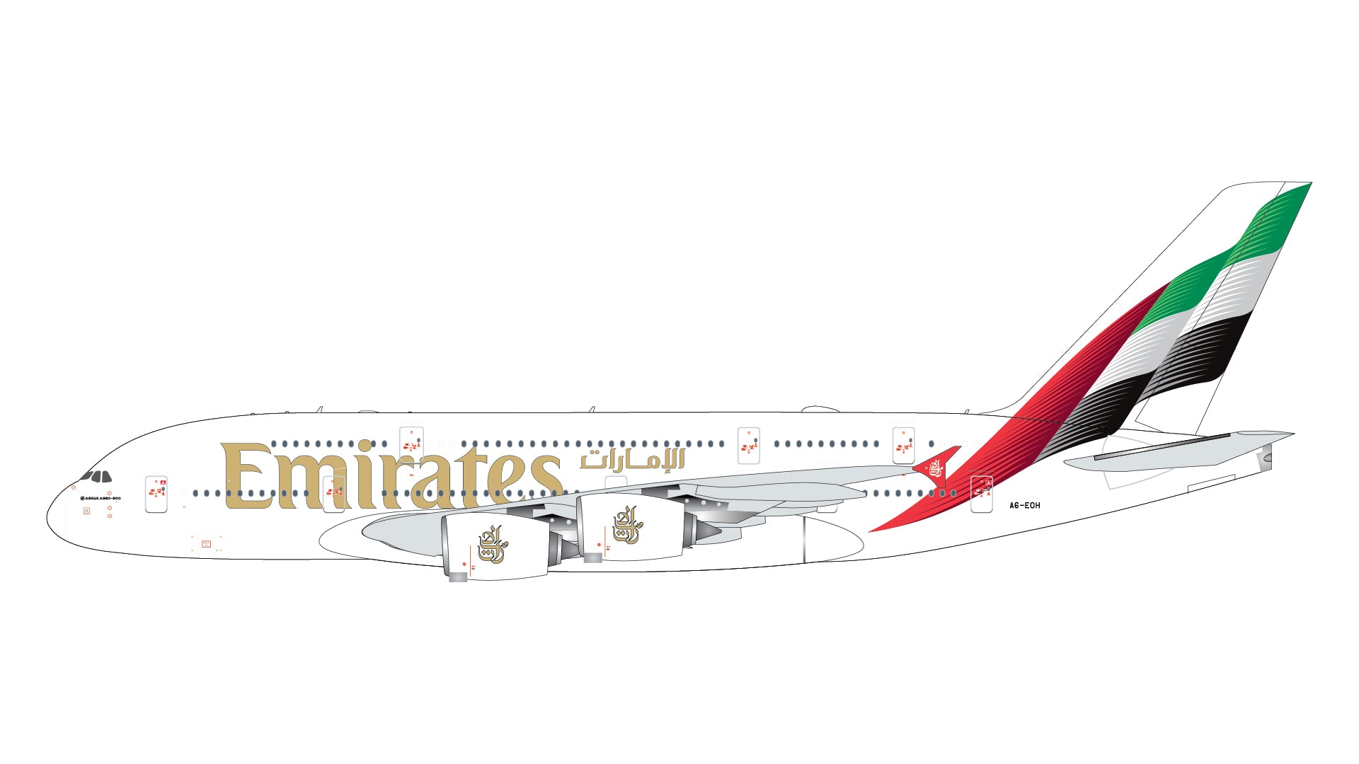 Emirates Airbus A380-800 A6-EOH (GJUAE2378) *PRE-ORDER*