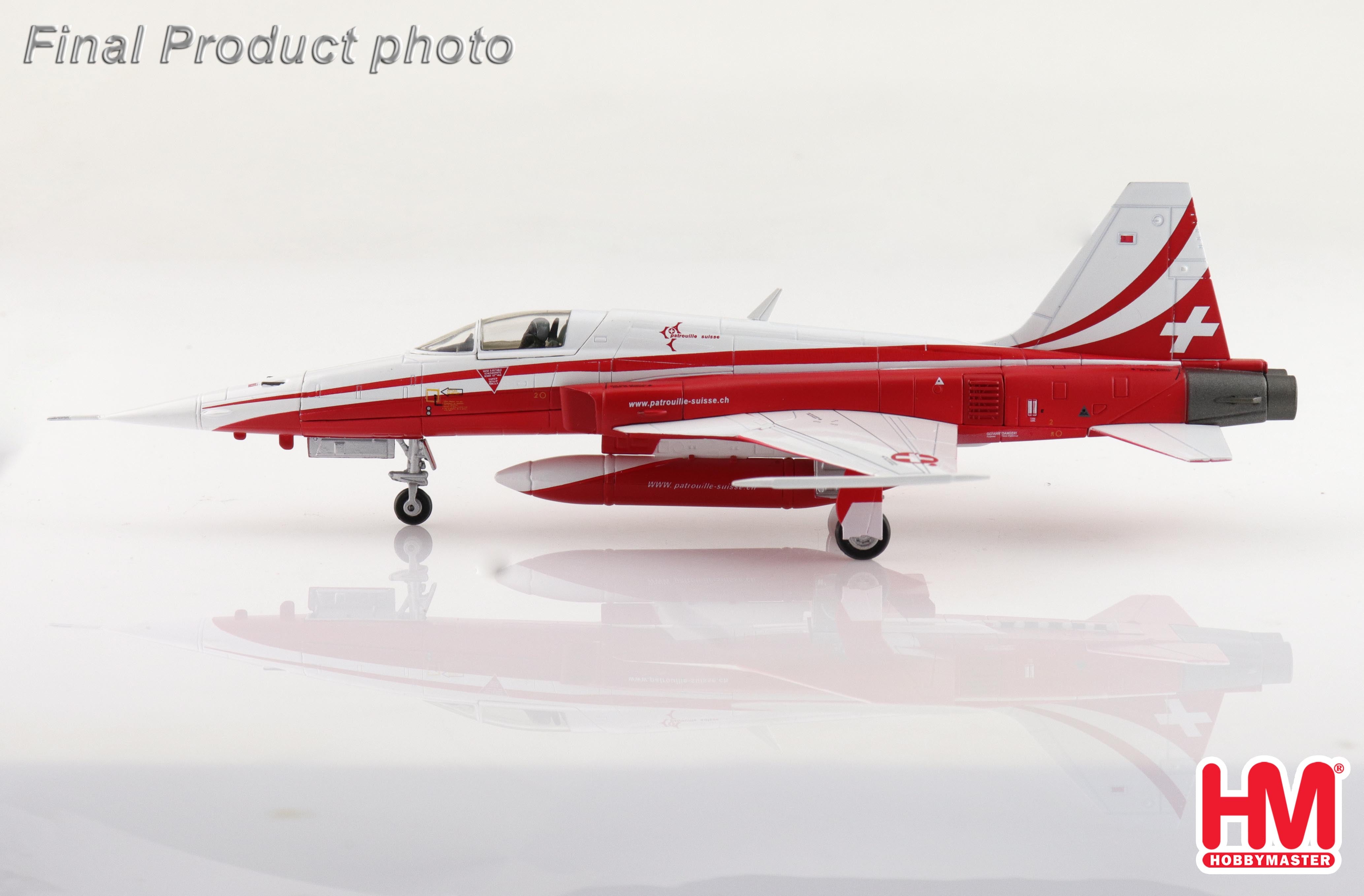 Swiss Air Force Northrop F-5E Tiger II 'Patrouille Suisse / Season 2025 / decals for pilot name and registration' (HA3379)