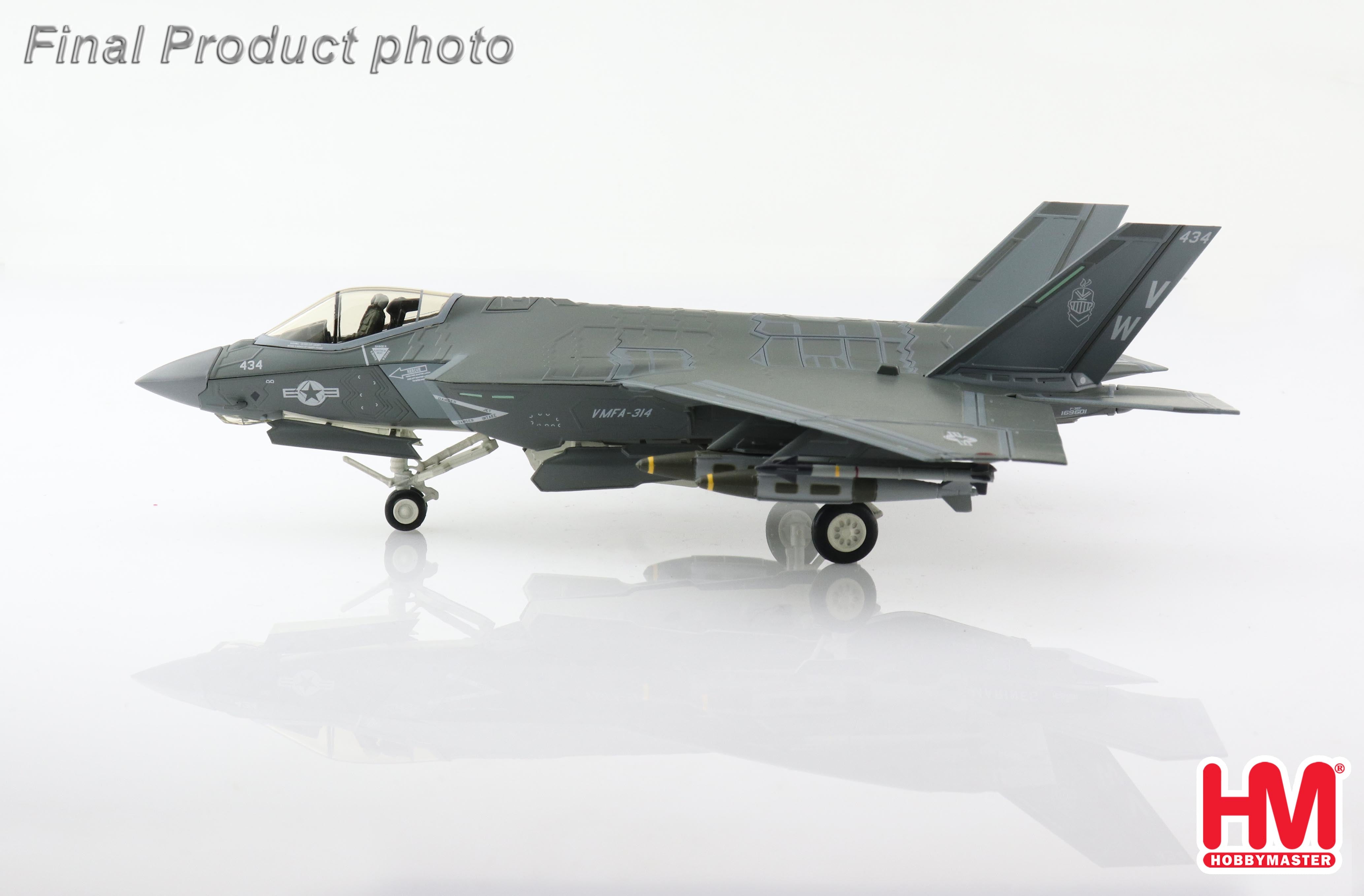 United States Marine Corps (USMC) Lockheed Martin F-35C 169601 'VMFA-314 Black Knights / MCAS Miramar CA' (HA6205)