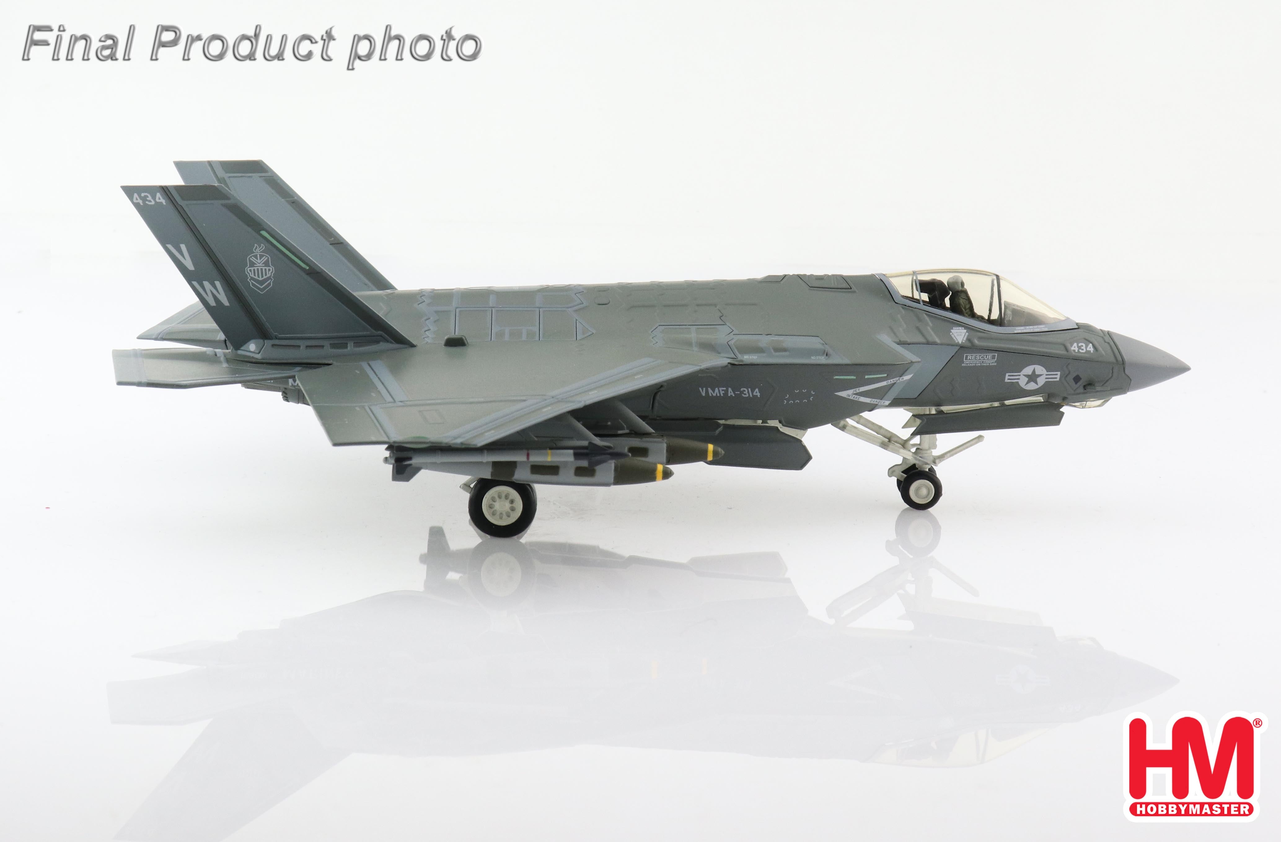 United States Marine Corps (USMC) Lockheed Martin F-35C 169601 'VMFA-314 Black Knights / MCAS Miramar CA' (HA6205)