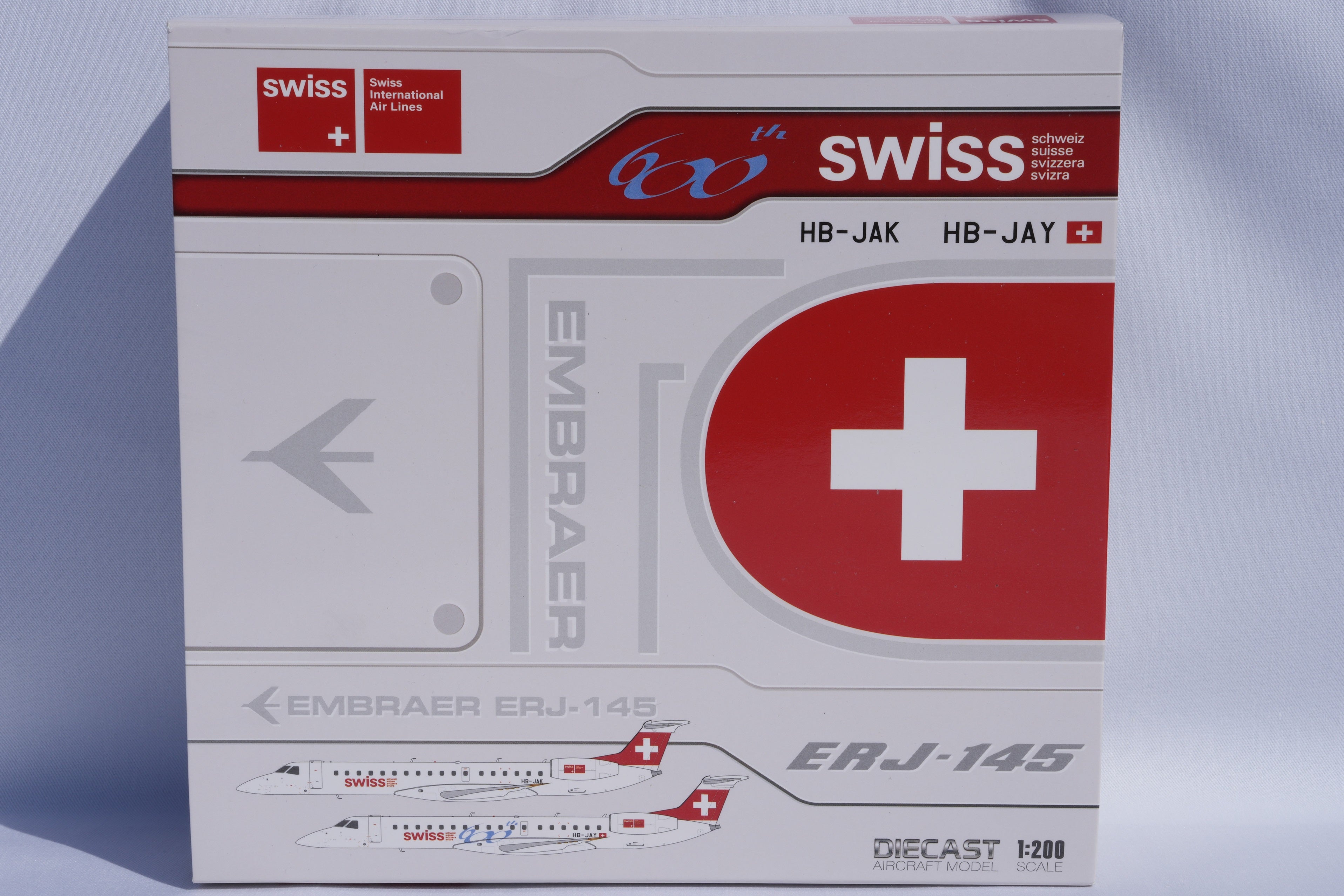 SWISS Embraer ERJ-145LU HB-JAY '600th Embraer ERJ-145' (XX20442)