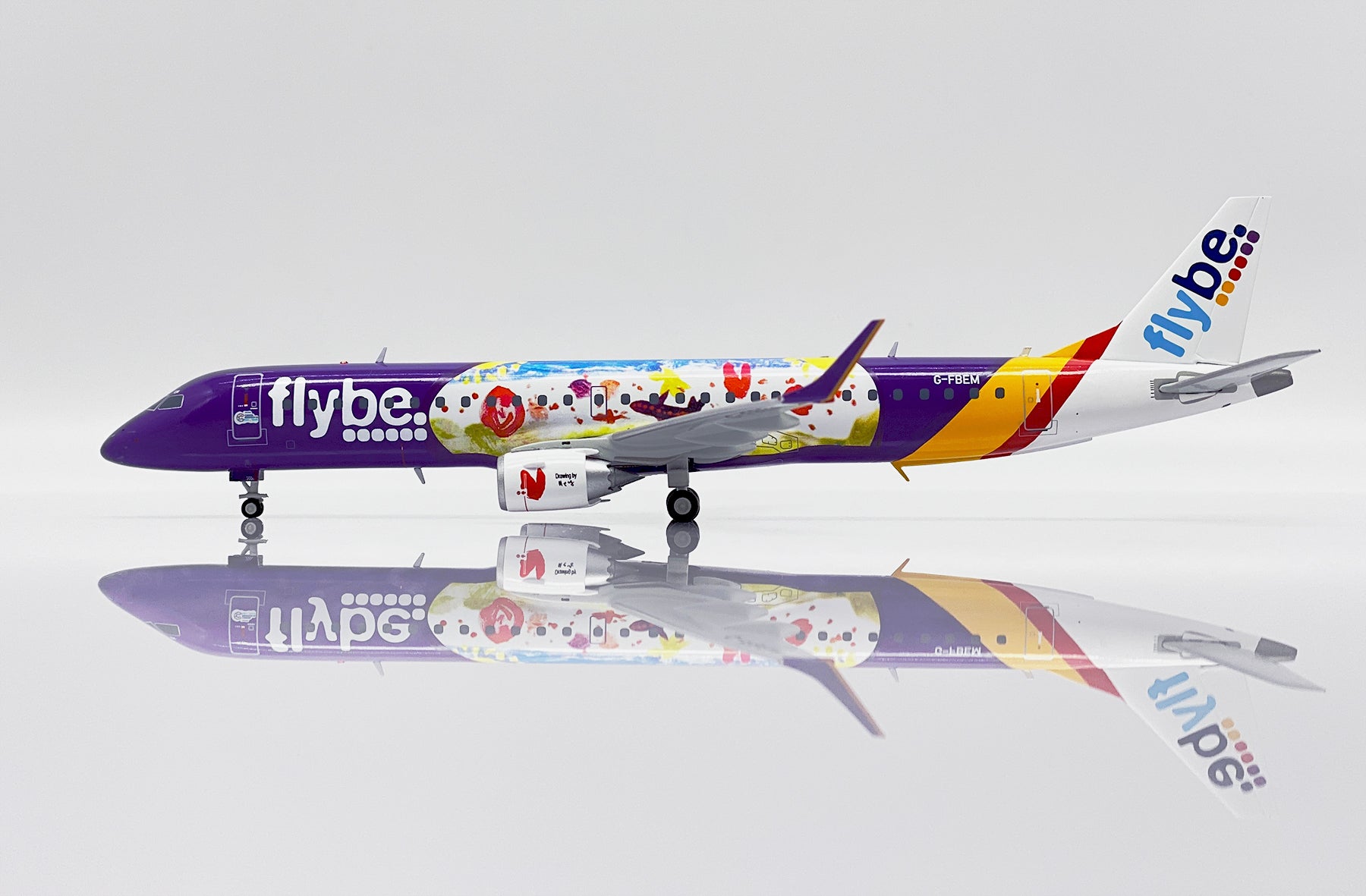 flybe Embraer 190-200LR (195LR) G-FBEM 'Kids & Teens' (LH2293)