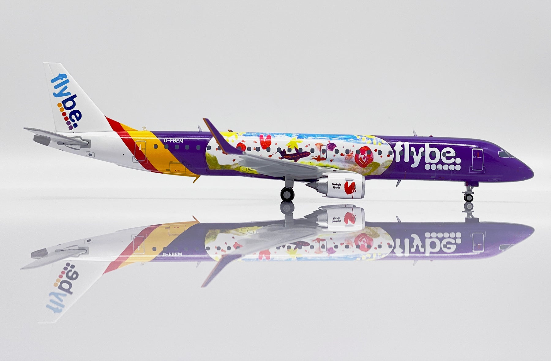 flybe Embraer 190-200LR (195LR) G-FBEM 'Kids & Teens' (LH2293)