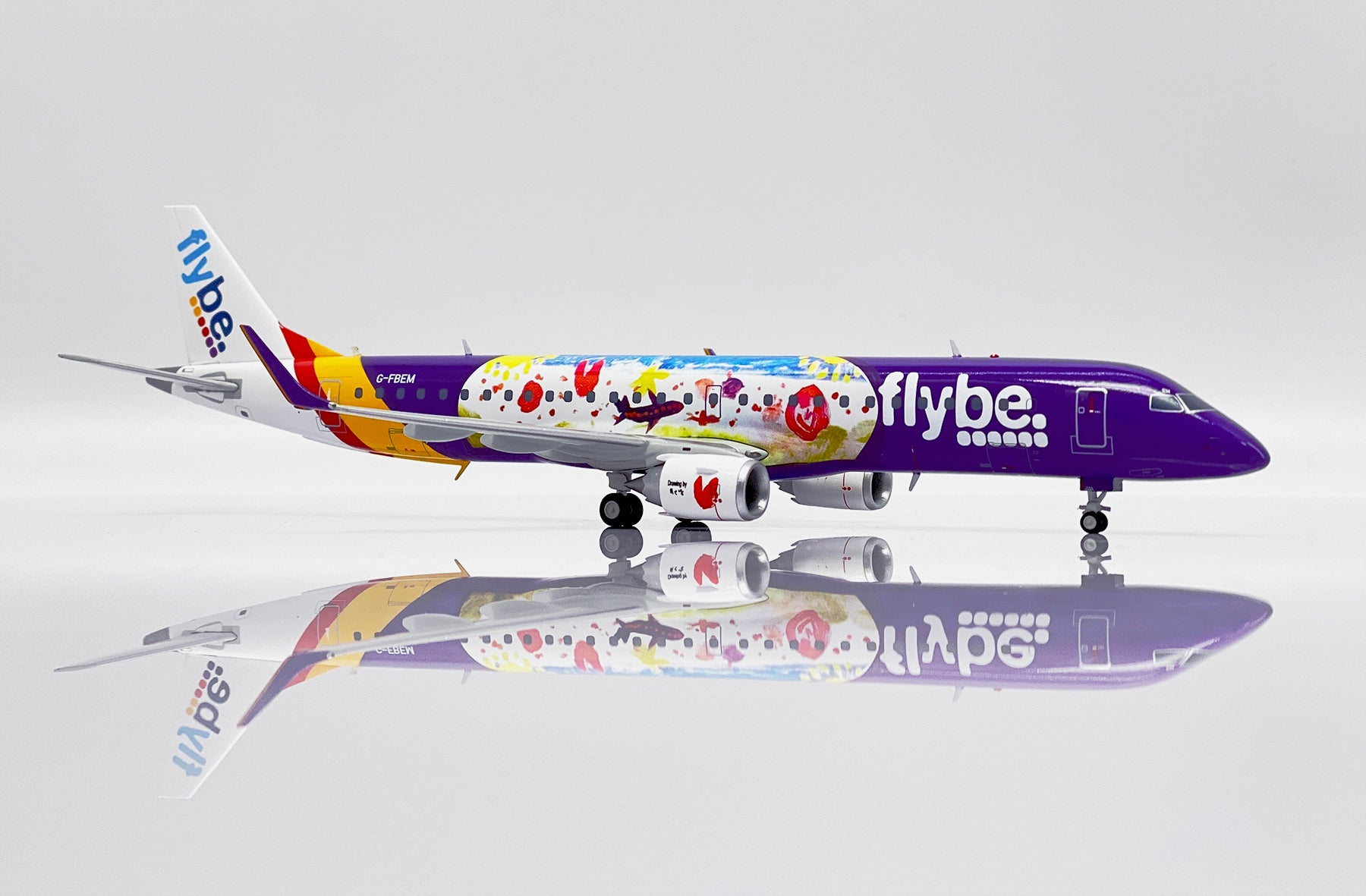 flybe Embraer 190-200LR (195LR) G-FBEM 'Kids & Teens' (LH2293)