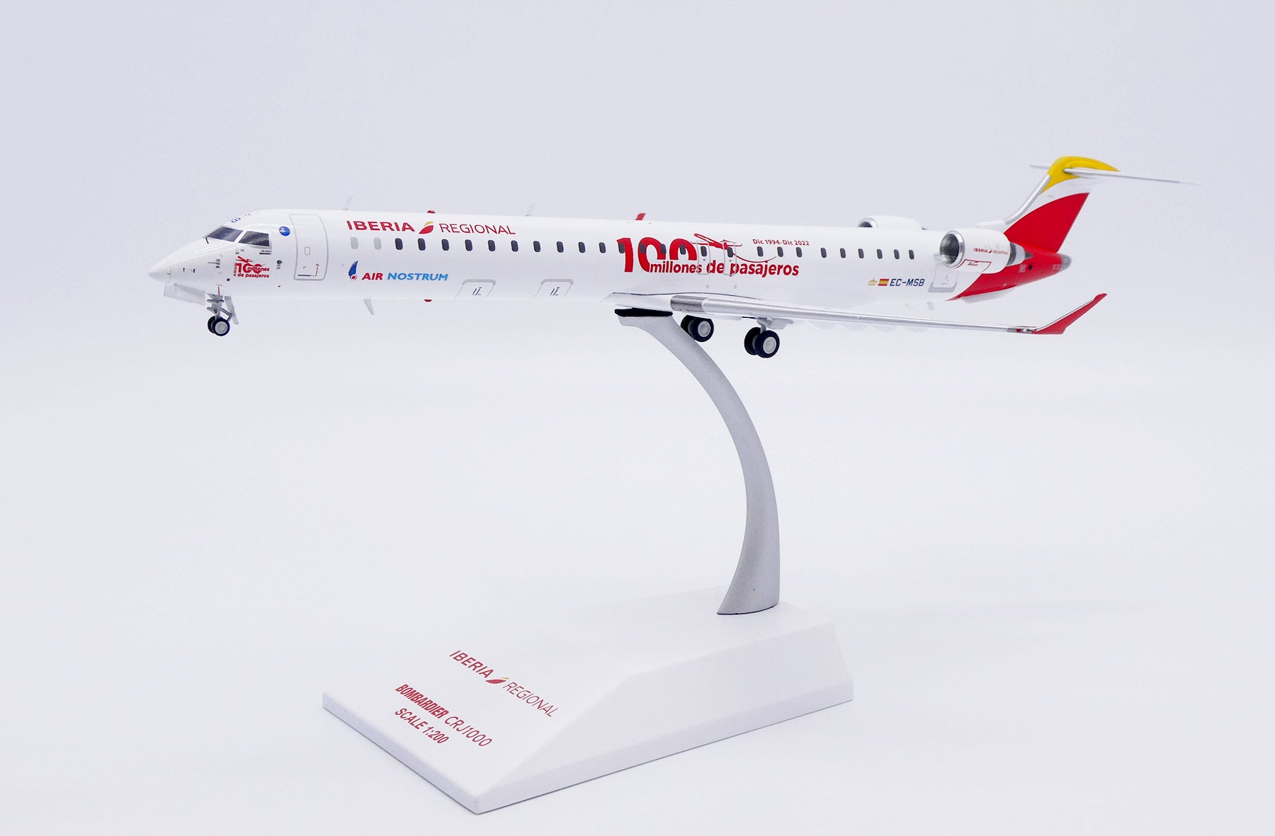 Iberia Regional / Air Nostrum Bombardier CRJ-1000 EC-MSB '100 milliones de pasajeros' (LH2509)