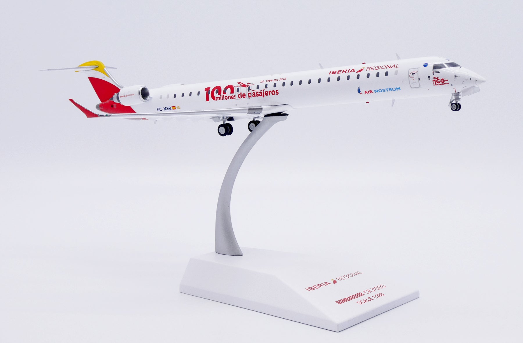 Iberia Regional / Air Nostrum Bombardier CRJ-1000 EC-MSB '100 milliones de pasajeros' (LH2509)