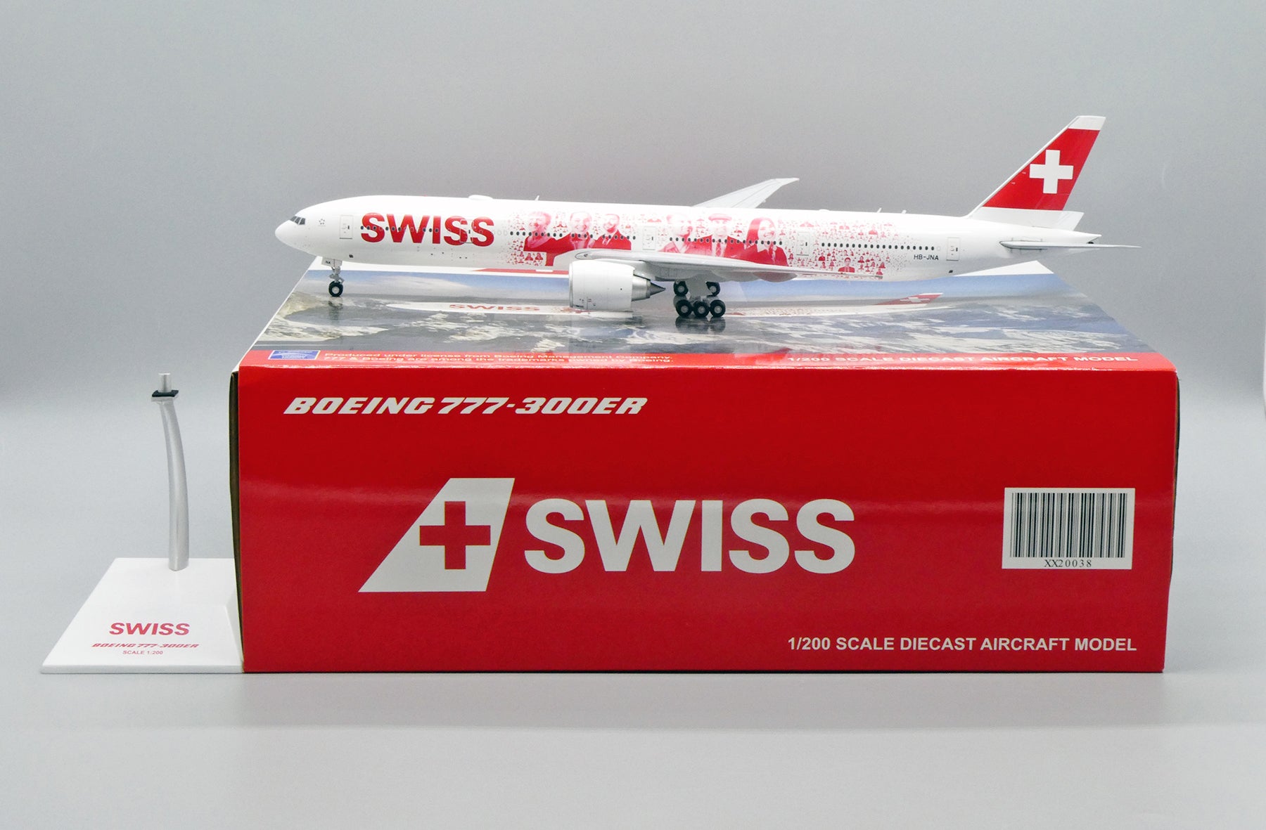 SWISS Boeing 777-300ER HB-JNA 'Faces of SWISS' (XX2382)