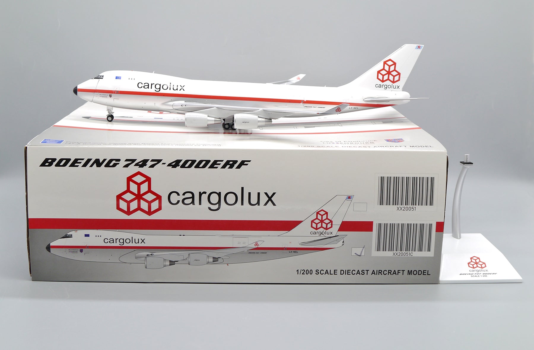 Cargolux Boeing 747-400ERF LX-NCL 'Retro Livery / interactive series' (XX20051C)