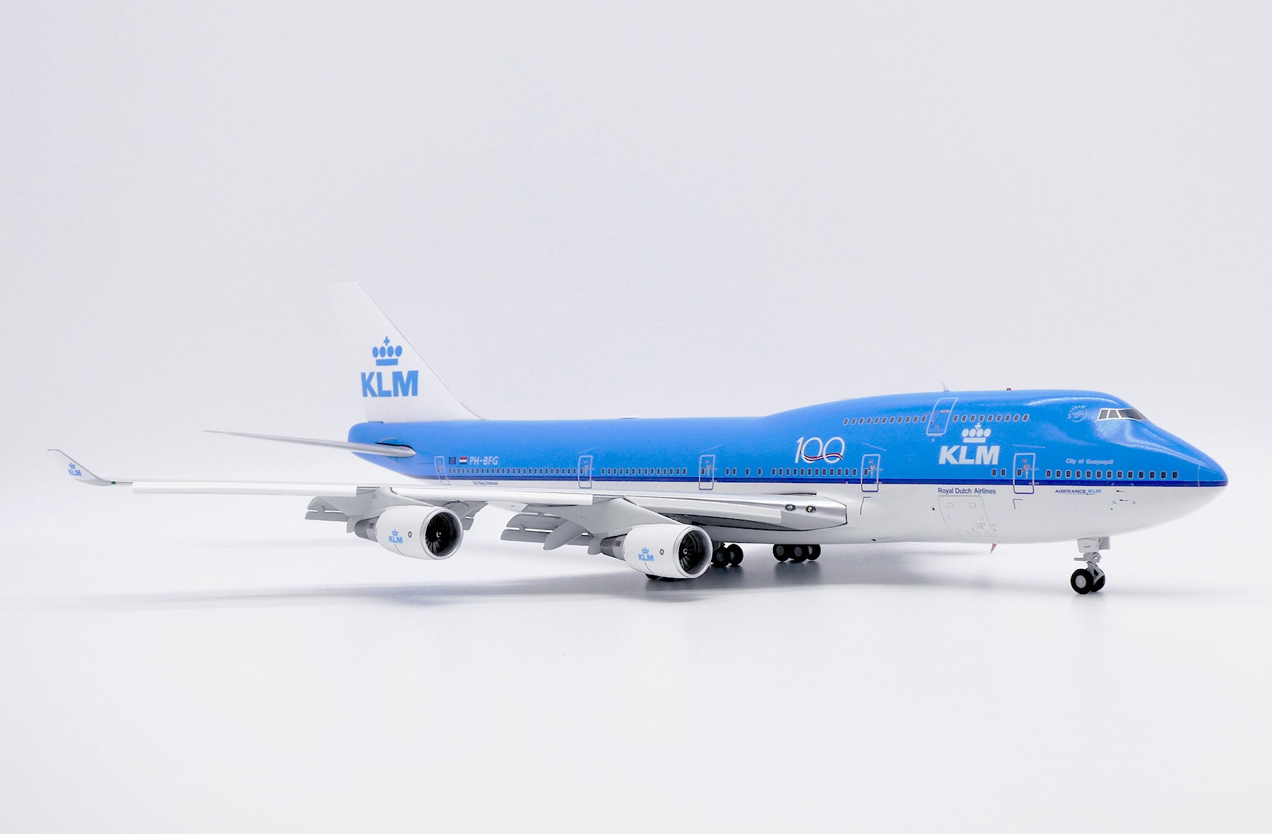 KLM Royal Dutch Airlines Boeing 747-400 PH-BFG 'mit Aviationtag / Flaps Down' (XX20345A)