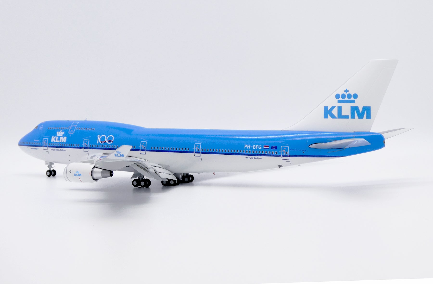 KLM Royal Dutch Airlines Boeing 747-400 PH-BFG 'mit Aviationtag / Flaps Down' (XX20345A)