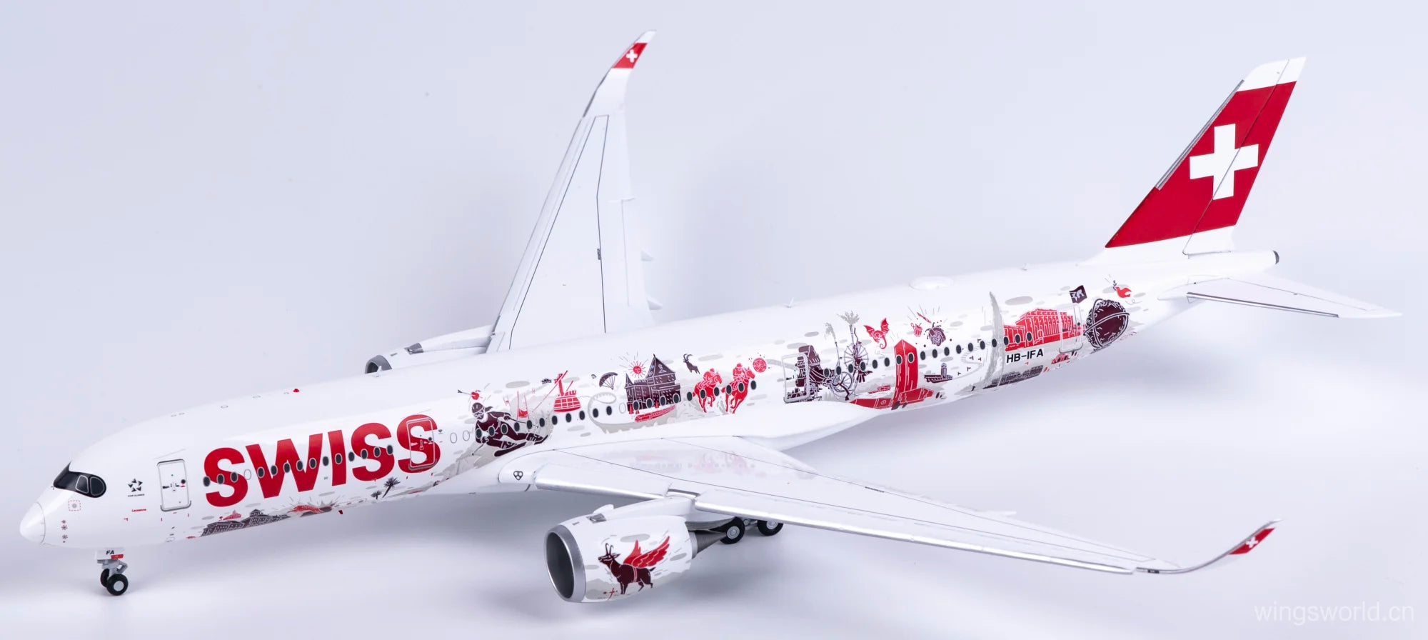 SWISS Airbus A350-900 HB-IFA 'Wanderlust / Delivery Flight Edition / Flaps Down' (XX20747)