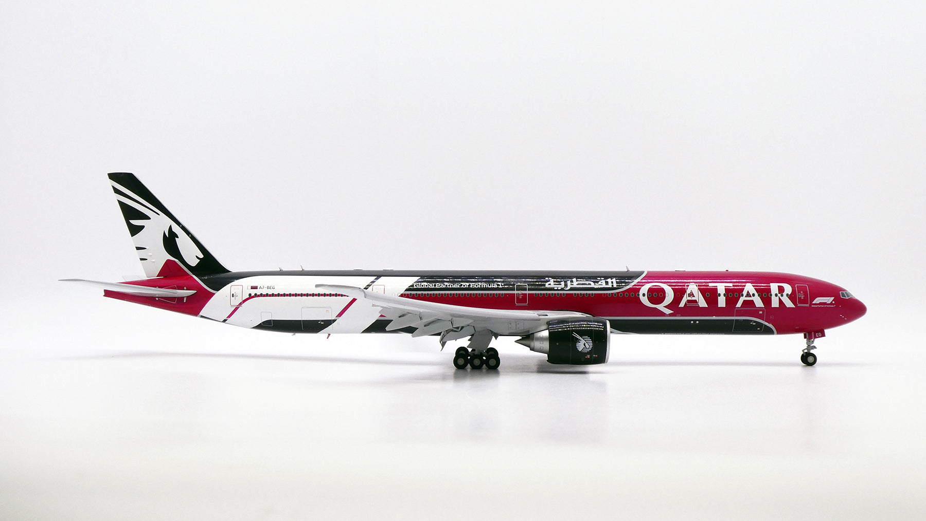 Qatar Airways Boeing 777-300ER A7-BEG 'Formula 1 / Flaps Down' (XX20874F)
