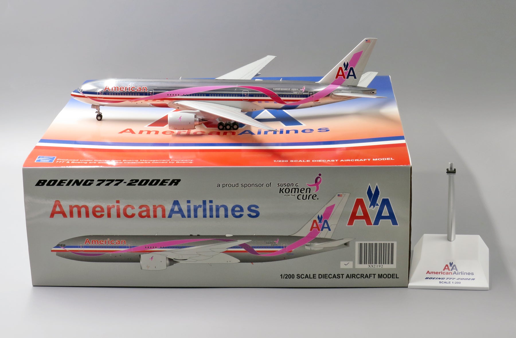 American Airlines Boeing 777-200ER N759AN 'Pink Ribbon - A proud sponsor of Susan G. Komen for the Cure' (XX2192)