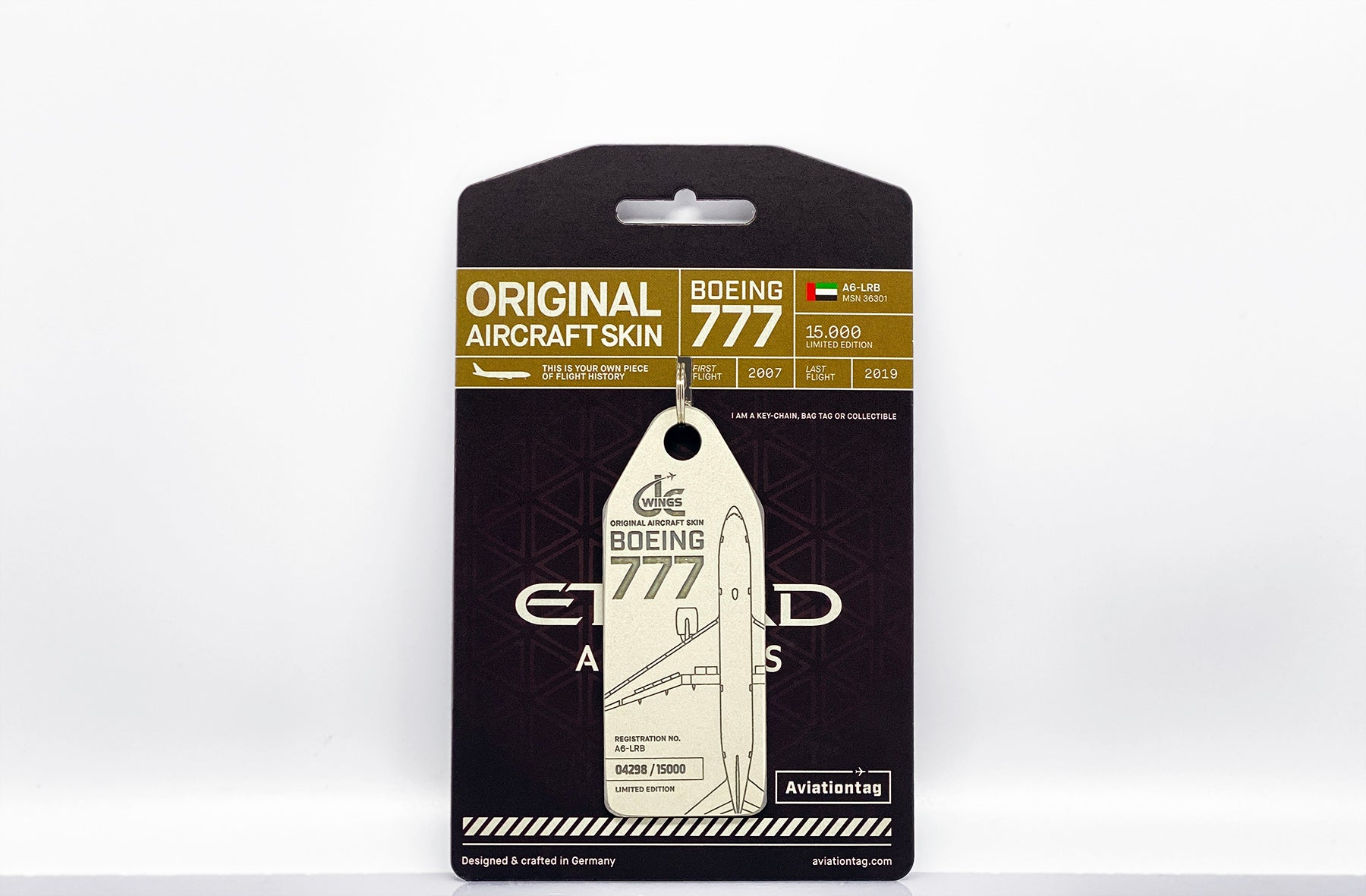 Etihad Airways Boeing 777-200LR A6-LRB 'with Aviationtag' (XX40106)