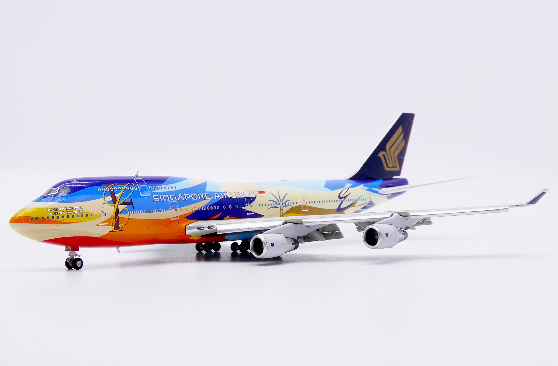 Singapore Airlines Boeing 747-400 9V-SPK 'Tropical / Flaps Down' (XX40213A)